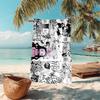 Japanese artist Koyoharu Gotouge's Demon Slayer beach towel, outdoor camping vacation swimming beach towel, outdoor absorbent bath towel blanket K17