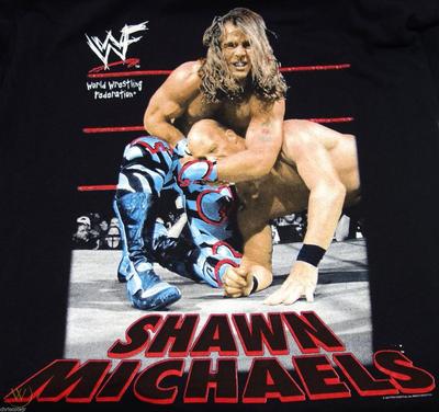 Vintage 1998 SHAWN MICHAELS The Heartbreak Kid Koszulka wrestlingowa LI1339 Koszulka unisex