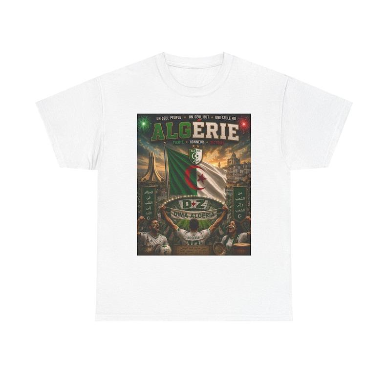 Algeria Football Fan T-Shirt | Dima Algeria Soccer Tee | Algerian Pride Graphic Shirt | Stadium Supporter Gift M