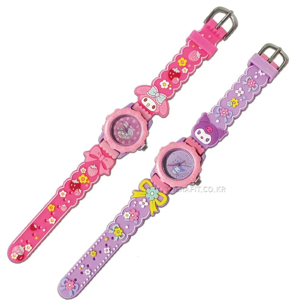 Sanrio Клатч-часы Аналоговые Наручные часы с персонажем Kuromi - 1 random item