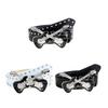 Gothicism Leather Belt Fashionable Wide Waist Belt Vintage Styles Waistband for Dresses and Jeans