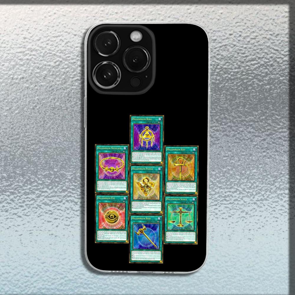 Game Yu-Gi-Oh Card Phone Case For iPhone 16,15,14,13,12,11 Plus,Pro,Max,XR,XS,X,Plus,SE,Mini Transparent Soft Cover