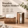 Minimalist Retro Napkin Holder Wooden Table Paper Container Portable Paper Dispenser  Car