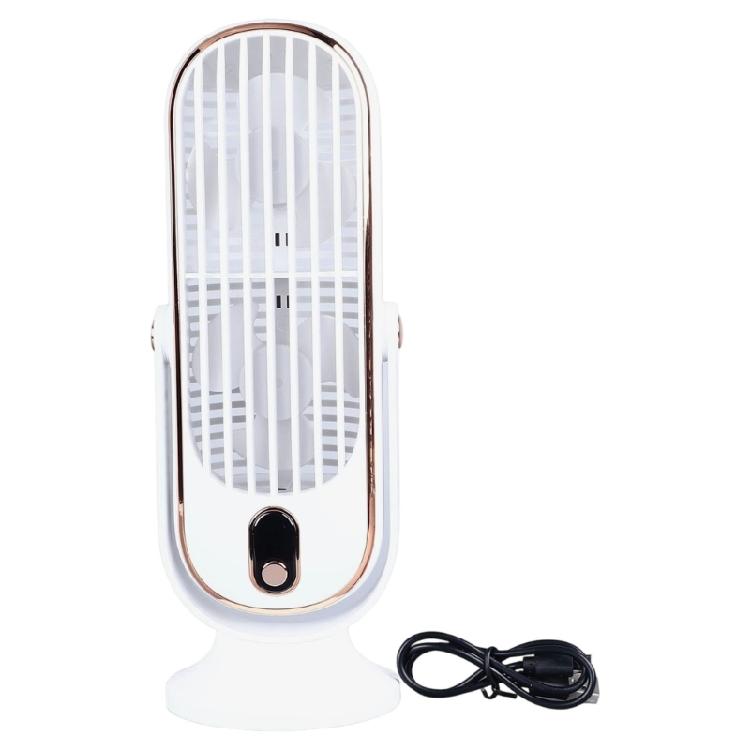 Table Small Cooling Fan Portable Desktop Tower Fan for Home Office Bedroom 5 Speed Adjustable Brushless Fan USB Powered