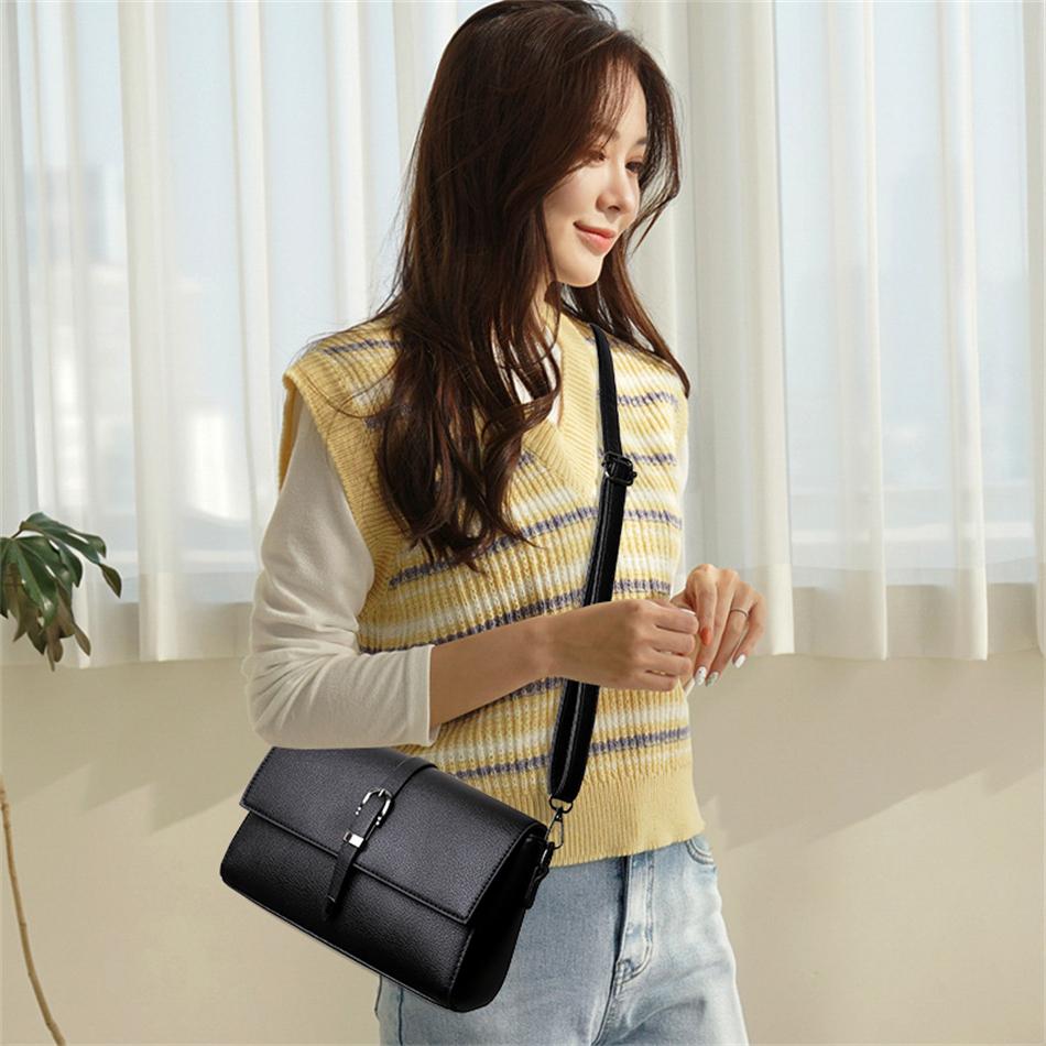 High Quality Leather Ladies Handbags Purses 2026 Trend Women Shoulder Bag Luxury Crossbody Bags for Female High-end Tote Bag Sac