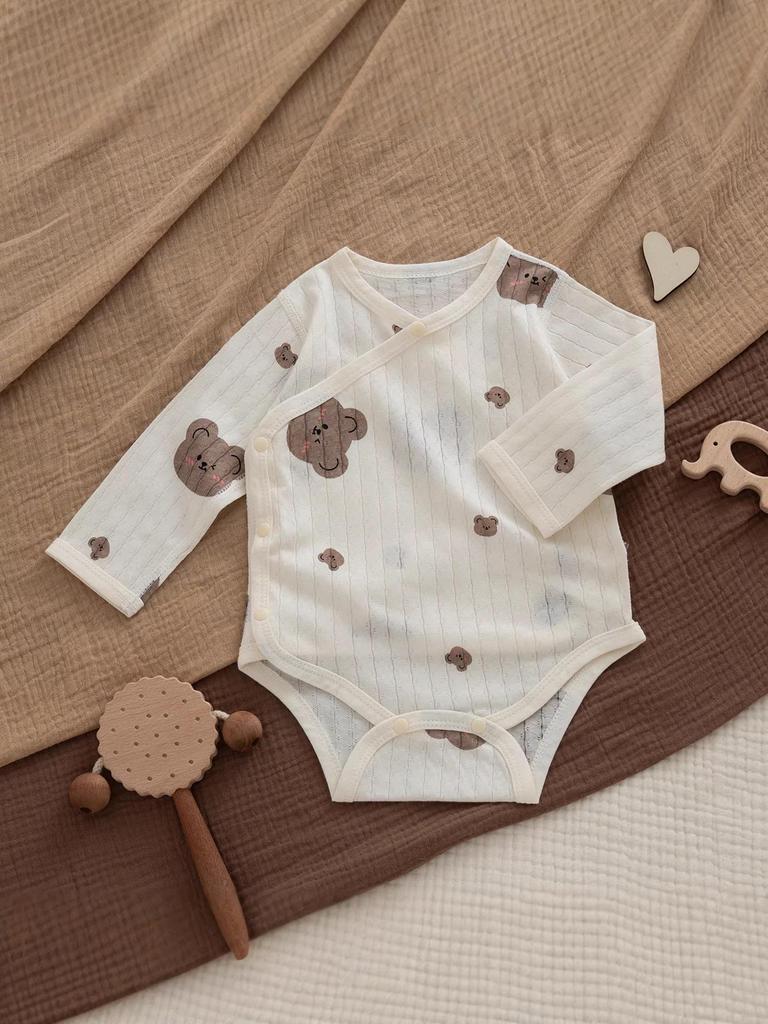 Ultra-dünner Sommer Baby Body - Langarm, Reine Baumwolle, Ohne Etikett, Atmungsaktiv, Bauchschutz