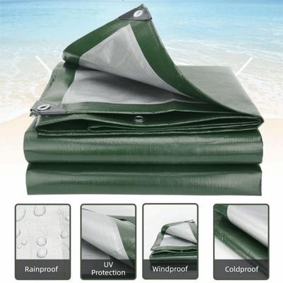 Grommet Eyelets Rain Cover Canopy Waterproof Coating Multipurpose Tarp Sheet  Outdoor Use