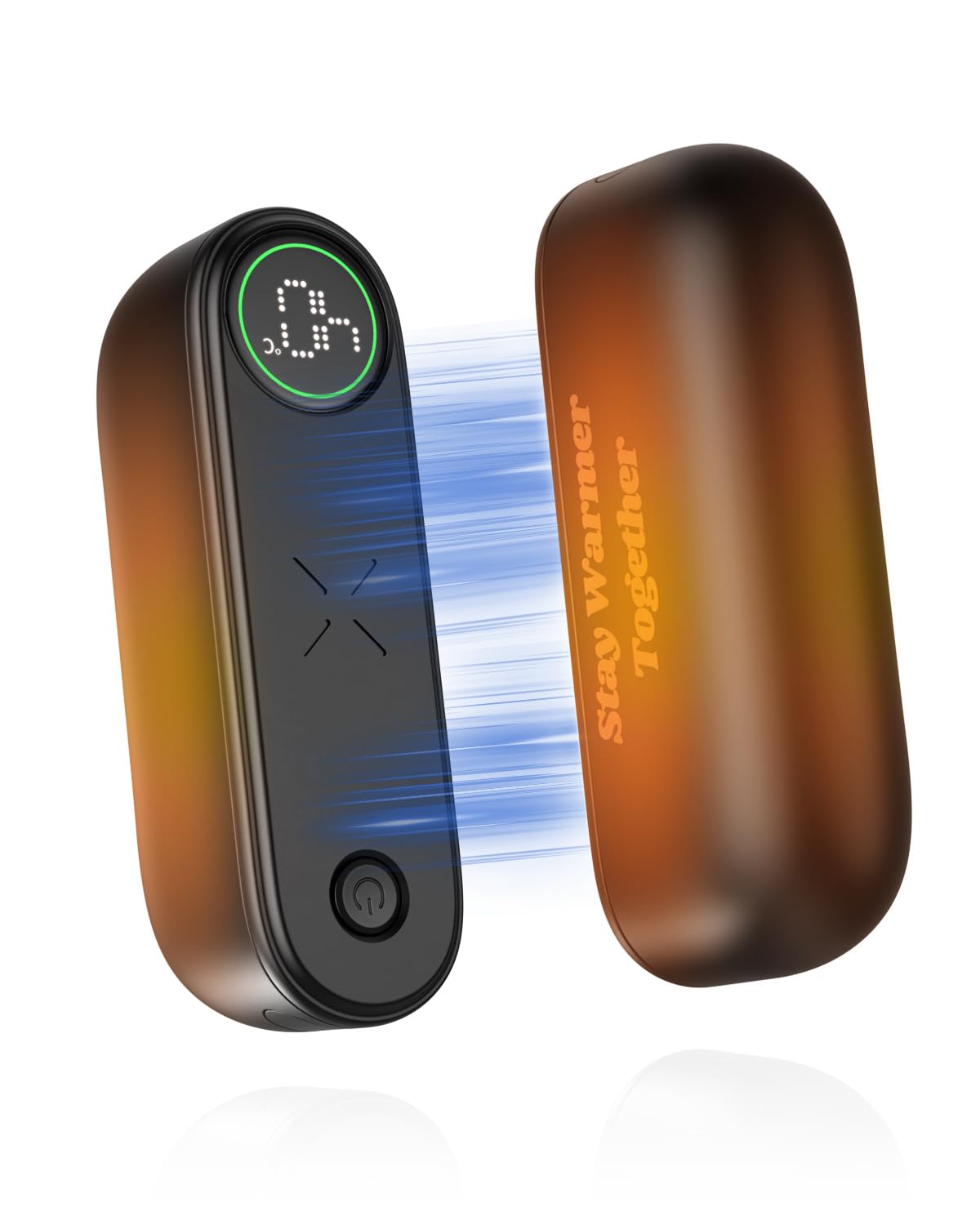 

Limited Edition New Magnetic RUNCTY Rechargeable Hand Warmer with Detachable Heats Up in 3 Temperature Mobile High Fast USB and Perfect for Cold чёрный