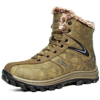 Hohe Stiefel Russischer Stil Winterstiefel Wasserdicht Outdoor Herrenstiefel Knöchel Schneestiefel Übergröße 40-48