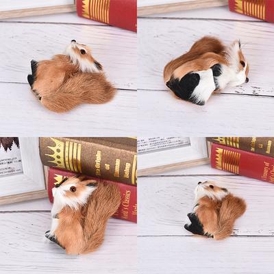 Simulação de pele de esquilo pelúcia boneca de pelúcia animal brinquedo crianças presente decoração para casa