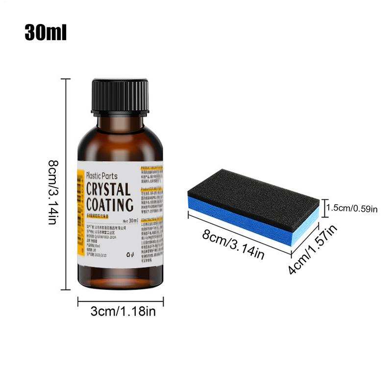 Plastový obnovovač a keramický povlak Čistič prachu na palubní desku a vnitřní obložení automobilu, Leštidlo a ochrana proti prachu pro vinyl, gumu