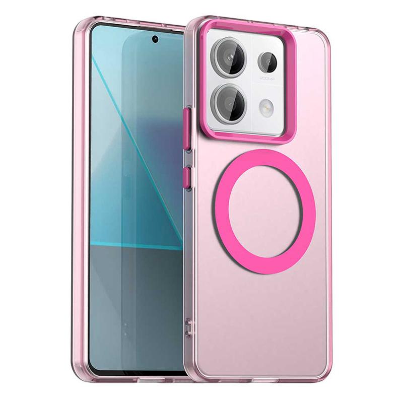 For POCO X6 Pro Candy Color For Magsafe Wireless Charge Magnetic Case For Xiaomi Poco X6 Pro NEO Shockproof Soft Cover Funda