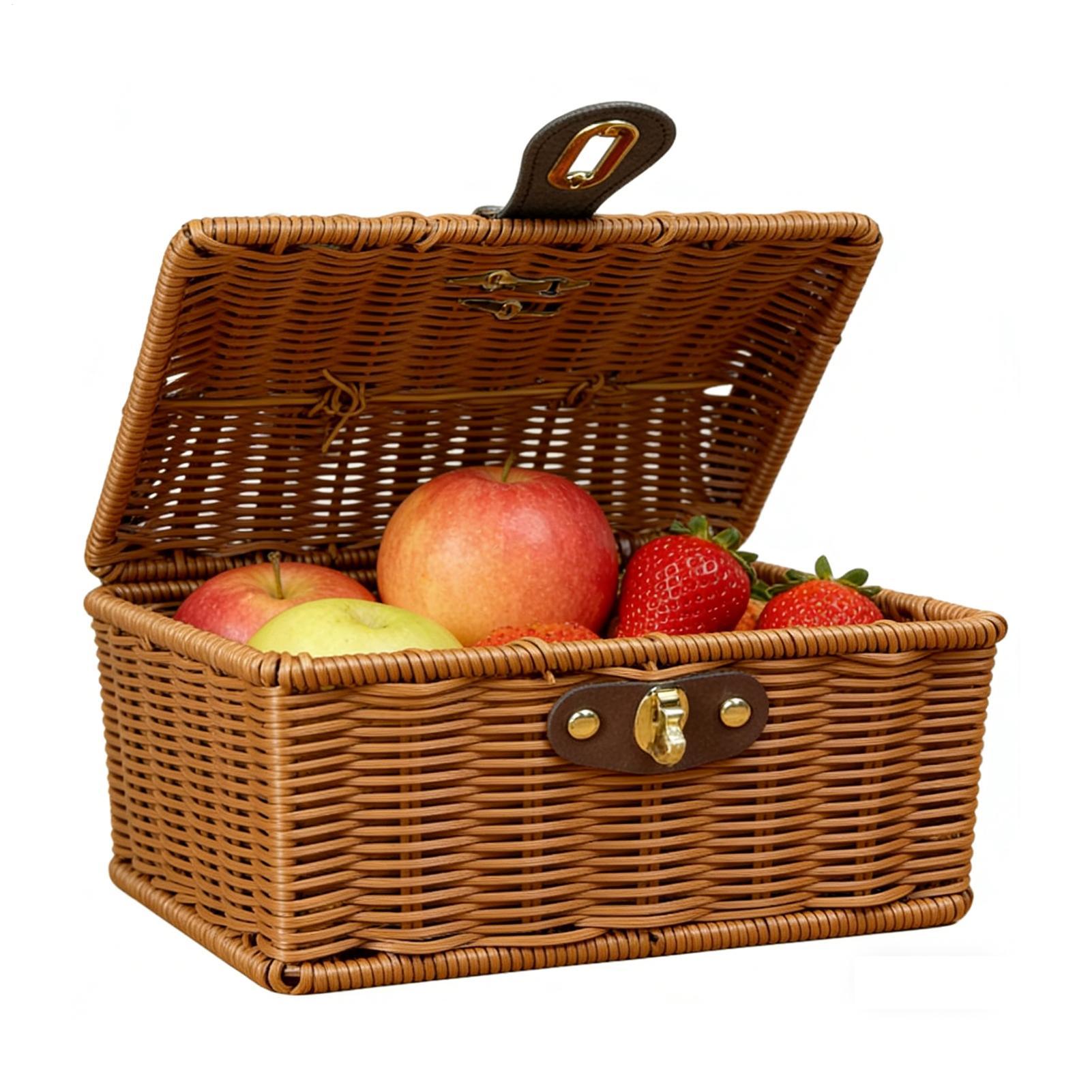 

Picnic Food Basket Vintage Food Carrier Empty Picnic Basket For Easter Holiday Engagement Wedding Thanksgiving Spring Summer China Mainland