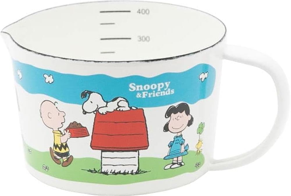 

Эмалированная мерная чашка Snoopy, маленькая, 450 мл, SNJ-904