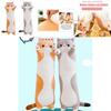 Adorable Long Cat Plush Toy Soft Stuffed Kitten Pillow Perfect For Kids Sleeping Comfort