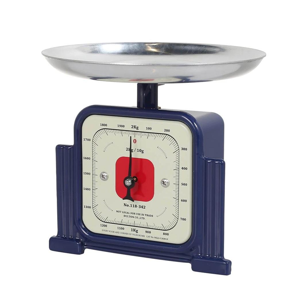Dulton Kuchyňská váha Námořnická 9kg Kuchařská váha Vážicí váha Retro Americká Výška Šířka 17cm Hloubka Vážicí plocha CLASSIC GENTLE SCALE NAVY 17.5cm