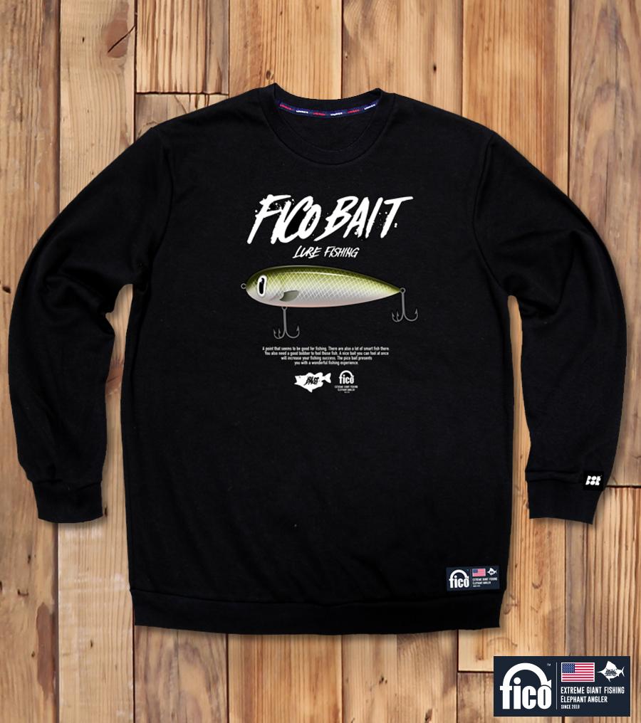 DOLDOL Fico-Mtm-183 Extreme Fishing Brand Pico Graphic Sweatshirt Long Sleeve