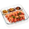 Heat-Resistant Glass Dumpling Tray With Sauce Tray, Divided Dinner Tray, Breakfast Tray, Home Kitchen Tools