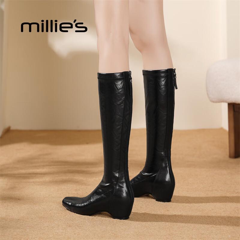 Millies Premium Leather Plush-Lined Over-the-Knee Boots