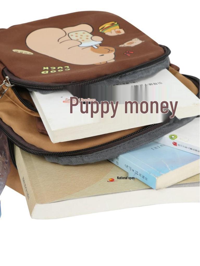 Capybara Kids' Lightweight Large-Capacity Water-Repellent Double Shoulder Backpack