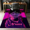 Custom Name KPop Demon Hunters Printed Carpet,Rug for Office Chair Living Room Bedroom Kitchen Room Decor Gifts.