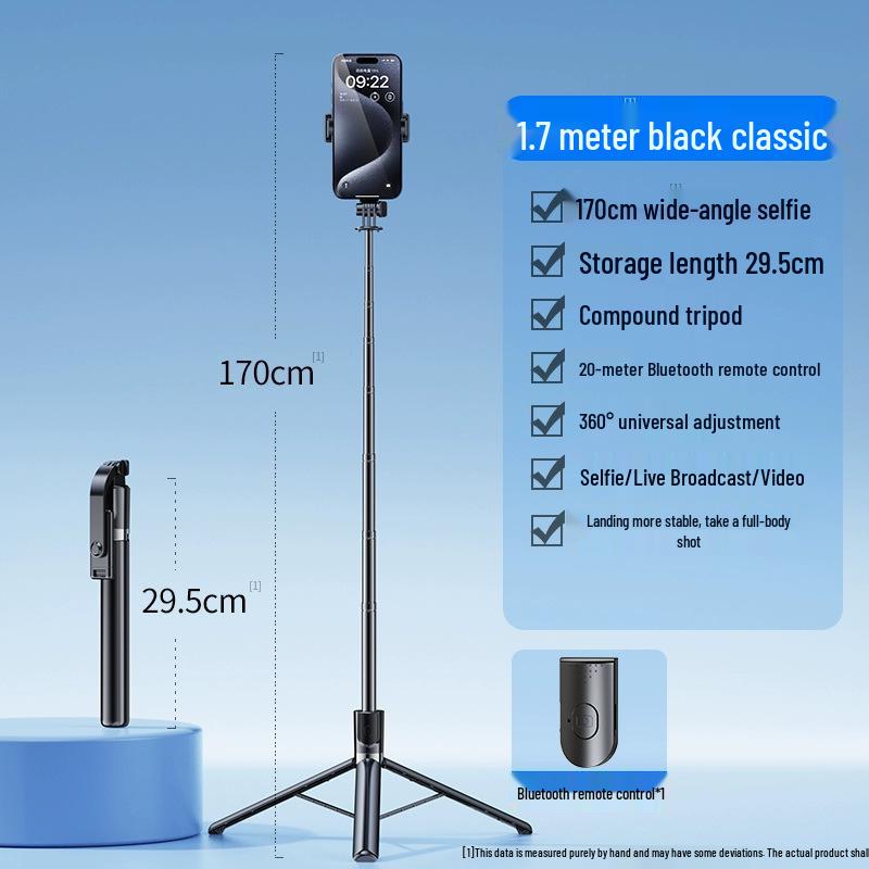 Bluetooth Selfie Stick Tripod & Phone Holder Stand