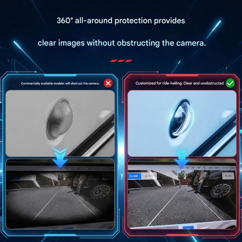 Thin Invisible Car Backup Camera Cover Waterproof Dustproof Anti Scratches ABS Car Camera Lens Protector