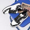22 spring new black and white denim casual board shoes large size student sports shoes