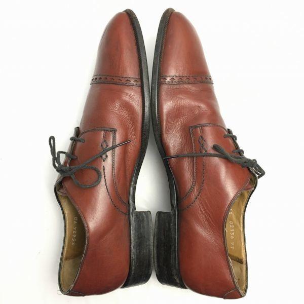 MORESCHI Cap Toe Business Shoes Brown Size 10 28.5 Men's(USED)