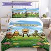 Biene Maja Customize Your Name Bedding Set Breathable Duvet Cover with Pillowcases Home Decoration Birthday Gift