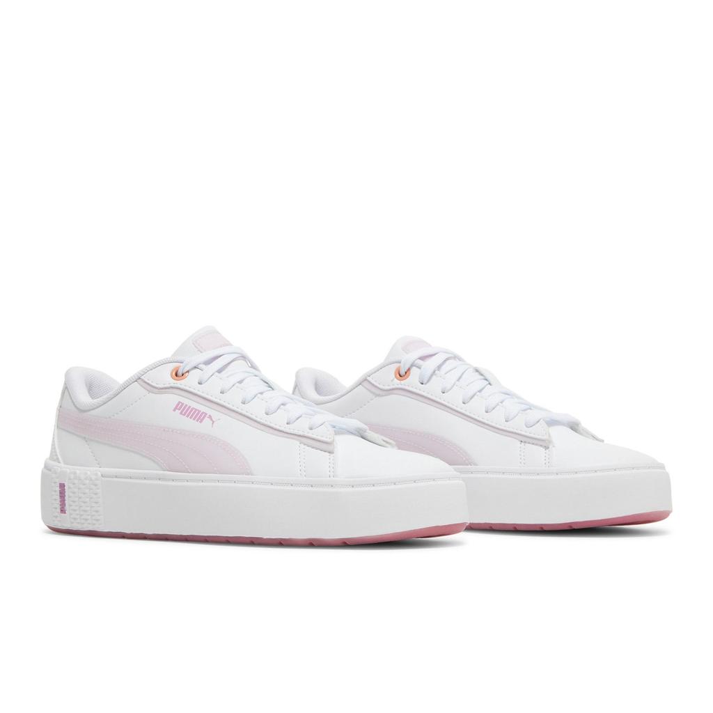 Puma Womens Smash Platform V2 'Candy - White Lavender ' (women's Sizes) White / Lavender Skateboard Shoes 383878 01