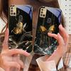 Der Goldene Schmetterling Für Samsung A 31 32 A33 A34 35 14 A15 13 16 25 26 50 52 53 54 55 56 70 71 72 73 Goldene Glas Handyhülle