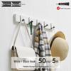 Wall-Mounted Clothes Rack: Behind-Door Hook for Bedroom Entryway, Coats, Hats, and More.