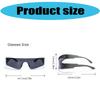 Y2K Futuristic Wraparound Sunglasses for Men and Women Fashionable Cyberpunk Styles Eyeglasses with UV400 Protections