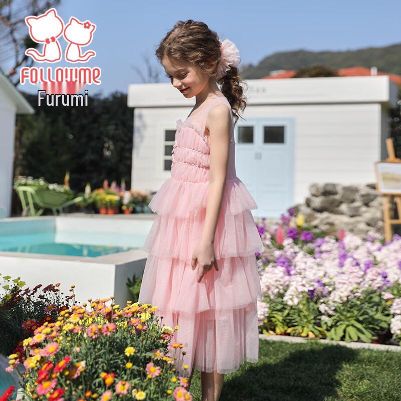Fuluomi Girls' Summer Fairy Princess Mesh Cake Dress