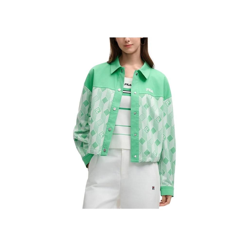 New FILA HERITAGE Knitwear Women's Cicada Green GN F11W528502F-GN