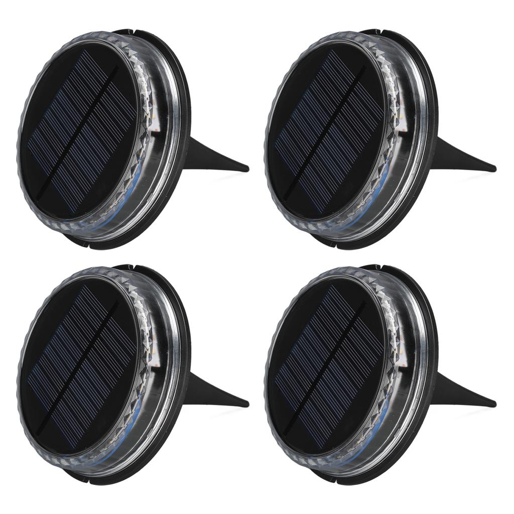 Solar Lawn Light IP65 Waterproof Solar Ground Light for Yard Deck Patio Pathway Walkway Warm Light