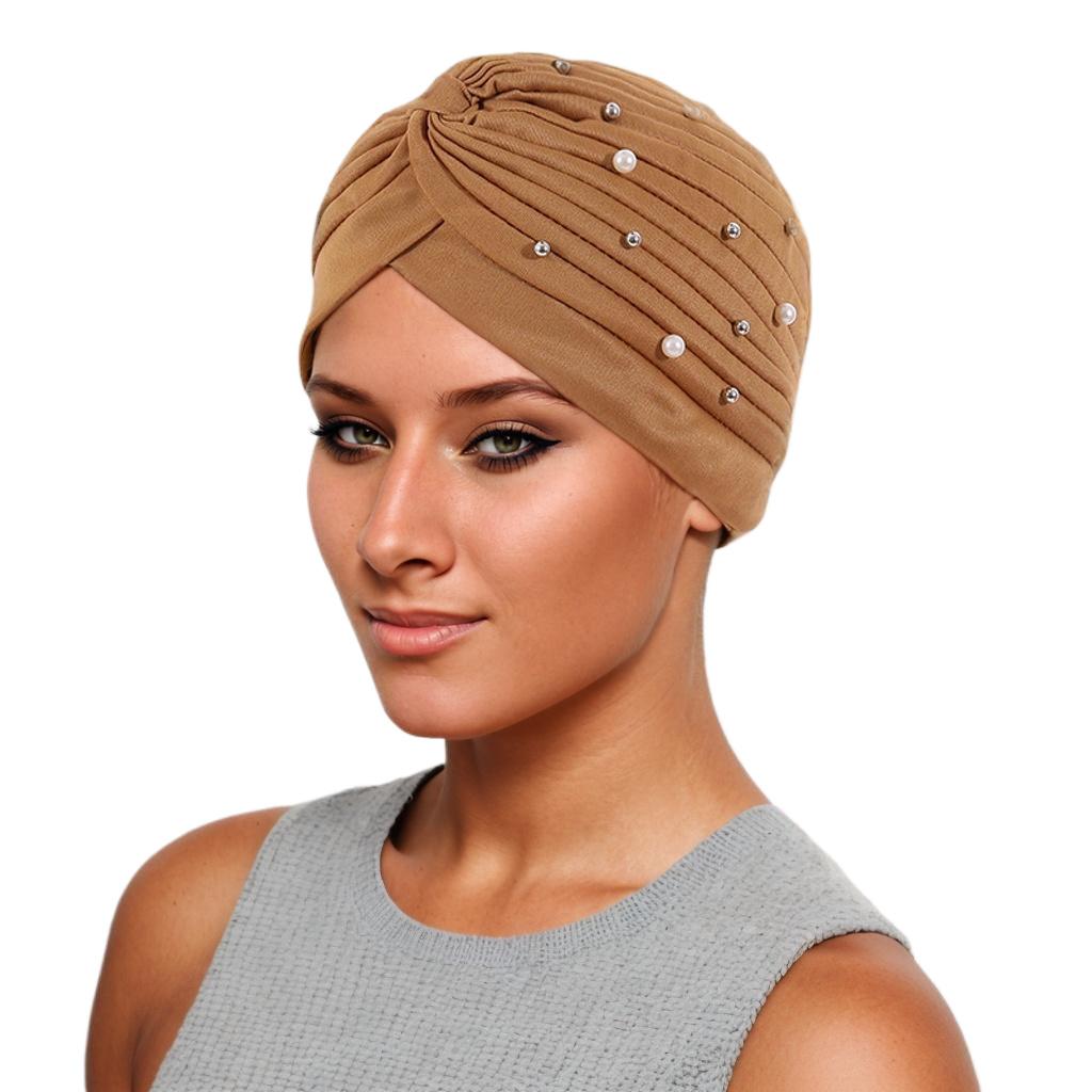 Ethnic Turban Hat Baotou Hat Moon Melon Hat Sleep Cap Chemo Hat Indian Hat