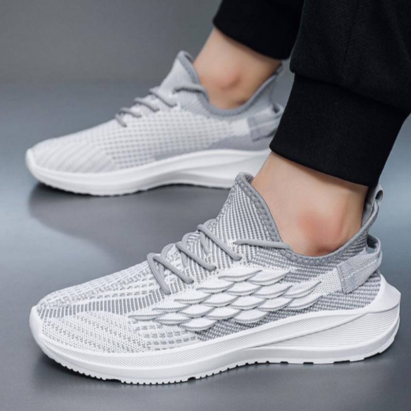 Flyweave Breathable Casual Shoes Men's Mesh Lightweight Sports Shoes Running All-match Men's Shoes