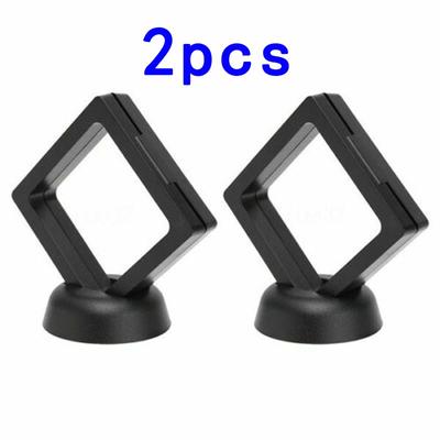 Supporto Espositore Monete Nero 50*50 mm Monete Oro/Argento 2pz Monete Francobolli Gioielli