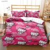 Hellokitty Cartoon Anime All Season Duvet Cover Comforter Bedding Sets Soft Quilt Cover And Pillowcases Single/Double/Queen/King