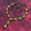 Copper Green Turquoise Necklace Electroformed Copper Jewelry Adjustable Necklace