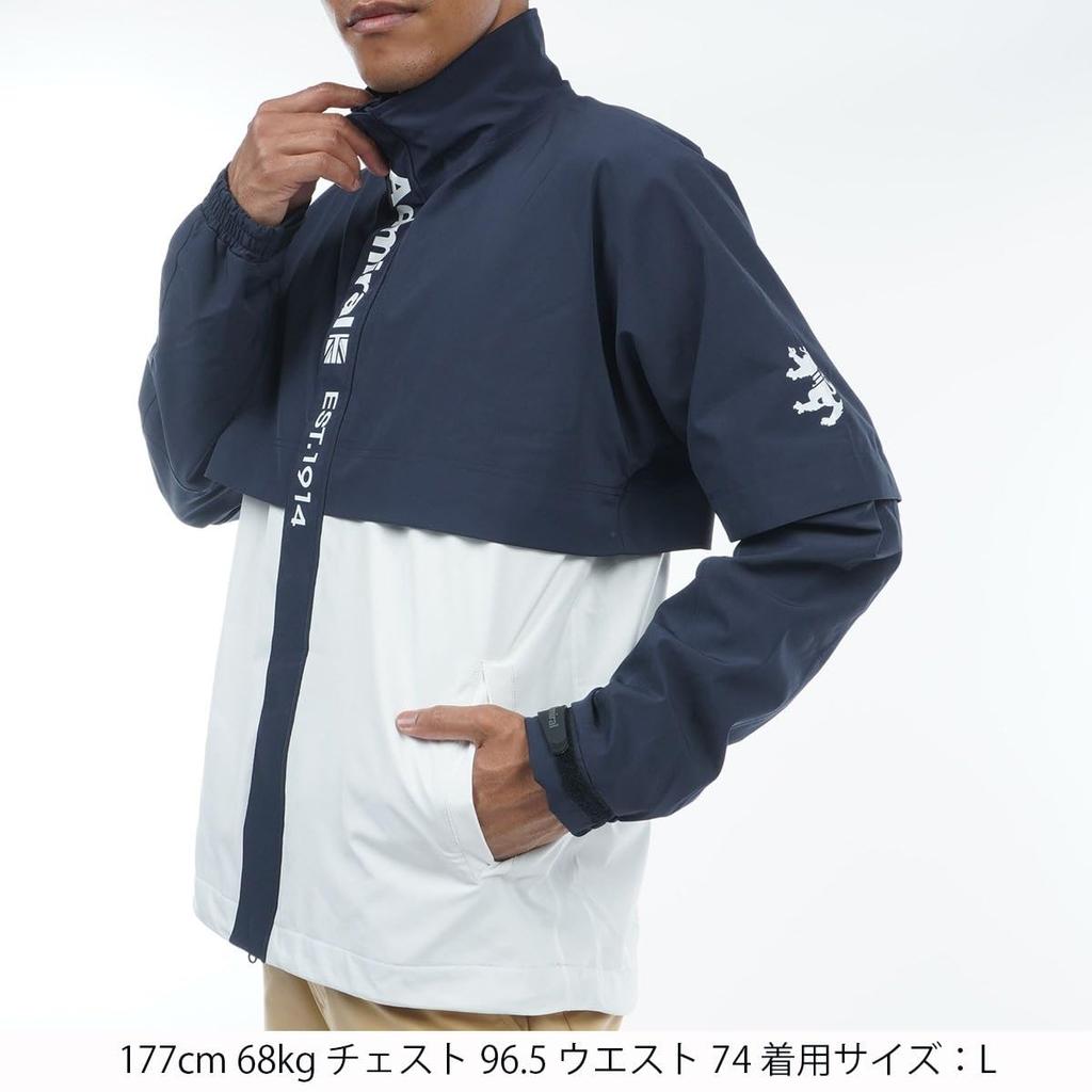 Admiral Golf ADMA3R1 Navy Rain Jacket Men's