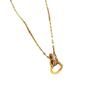 Love Ring Exquisite Furnace Real Gold Necklace Women'S Collarbone Chain With Jewelry