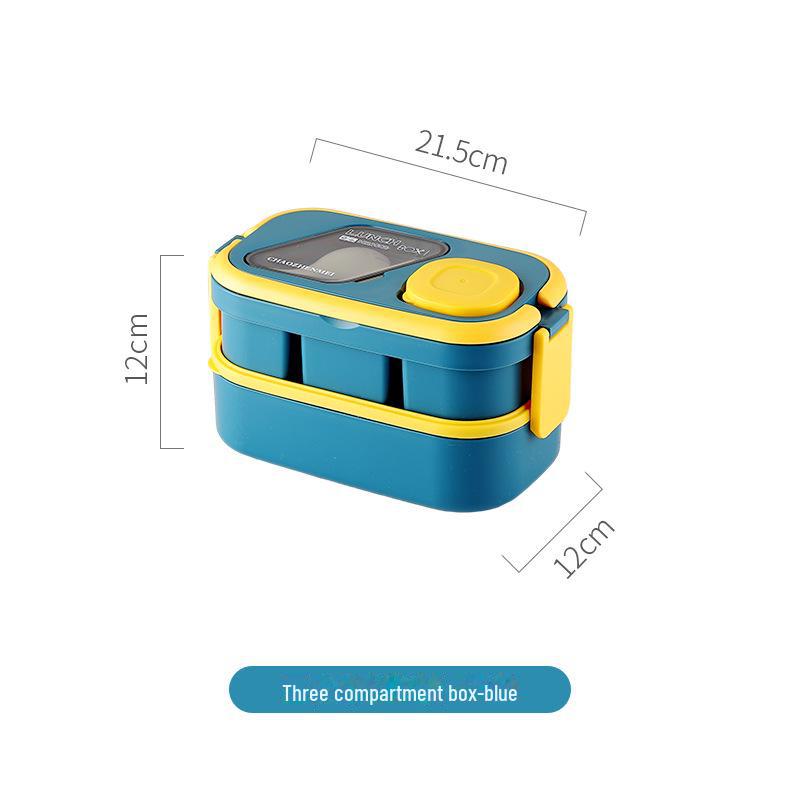 Microwave-Safe Multi-Layer Lunch Box with Cutlery and Food-Grade Fresh-Keeping Box