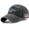 Hot-Selling Shark Embroidered Baseball Cap for MeninsTrendy Fashion Sunshade Sunscreen Baseball Cap Unique Niche