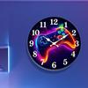 Game Controller Wall Clock Decorative Acrylic Silent Ornament for Office Kids Room Indoor Home