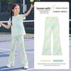 Moonkids Girls' Summer Quick-Dry Cooling Flared Pants Sports Set