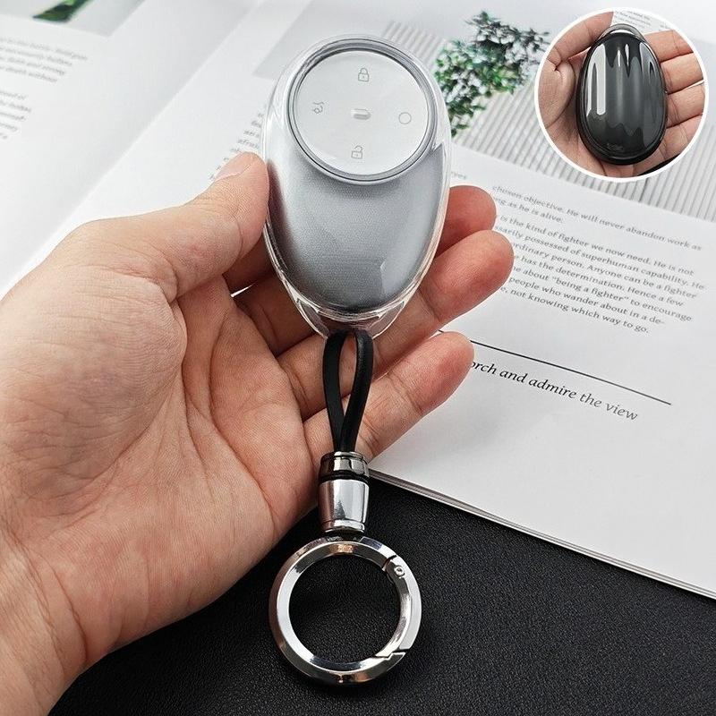 TPU Car Key Case Shell Protector Bag for GAC AION Y Plus S V LX IA5 Soft Transparent Remote Cover Holder Keychain Accessories