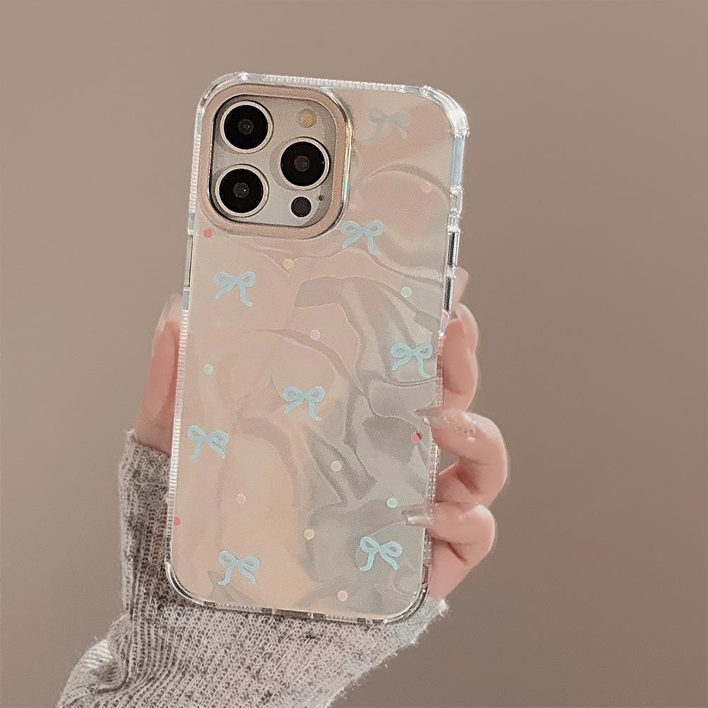 

Синий чехол с бантом для iPhone 13 iPhone 15 iPhone 16 Pro Max iPhone 16 Pro Max